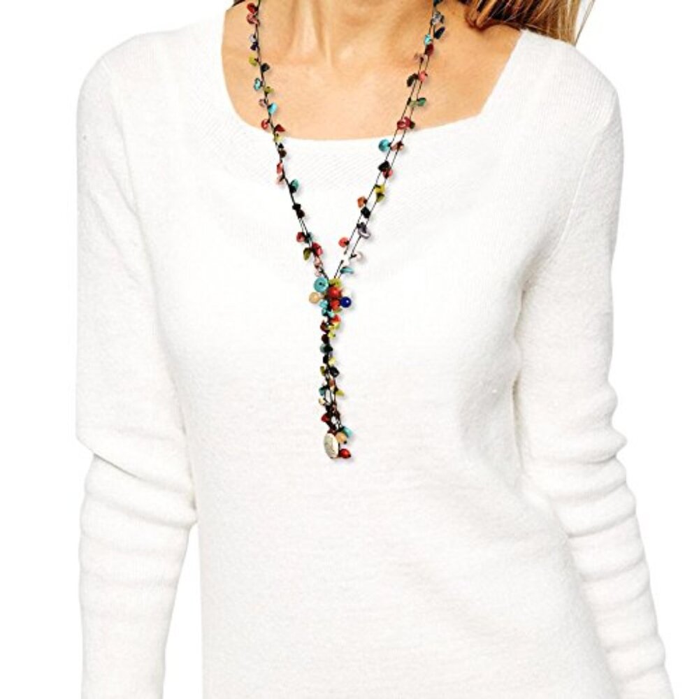 Handcrafted Multistrand Statement Necklace Boho Y… - image 6